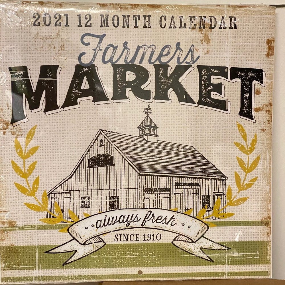 2021 Farmer's Market brand new Calendar